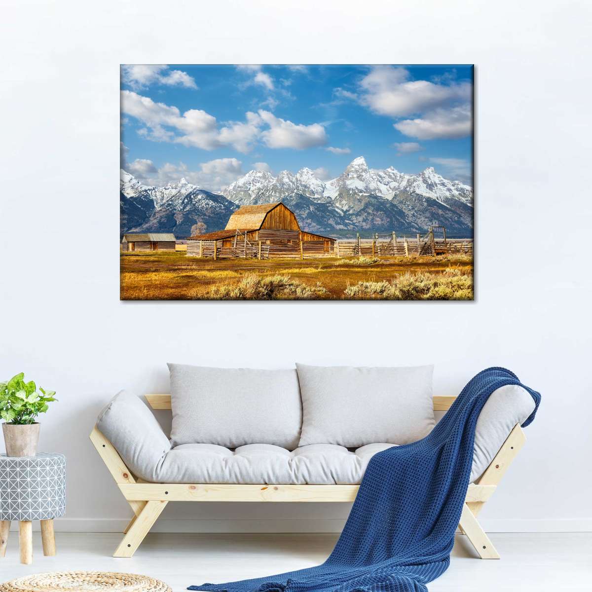 Teton Range Moulton Barn Wall Art choice of styles