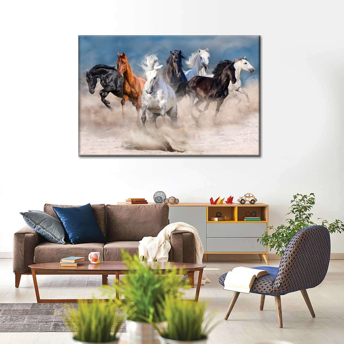 Running Horses Wall Art choice of sizes