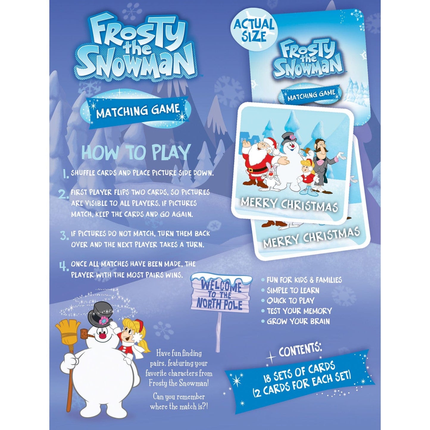 Frosty the Snowman Matching Game