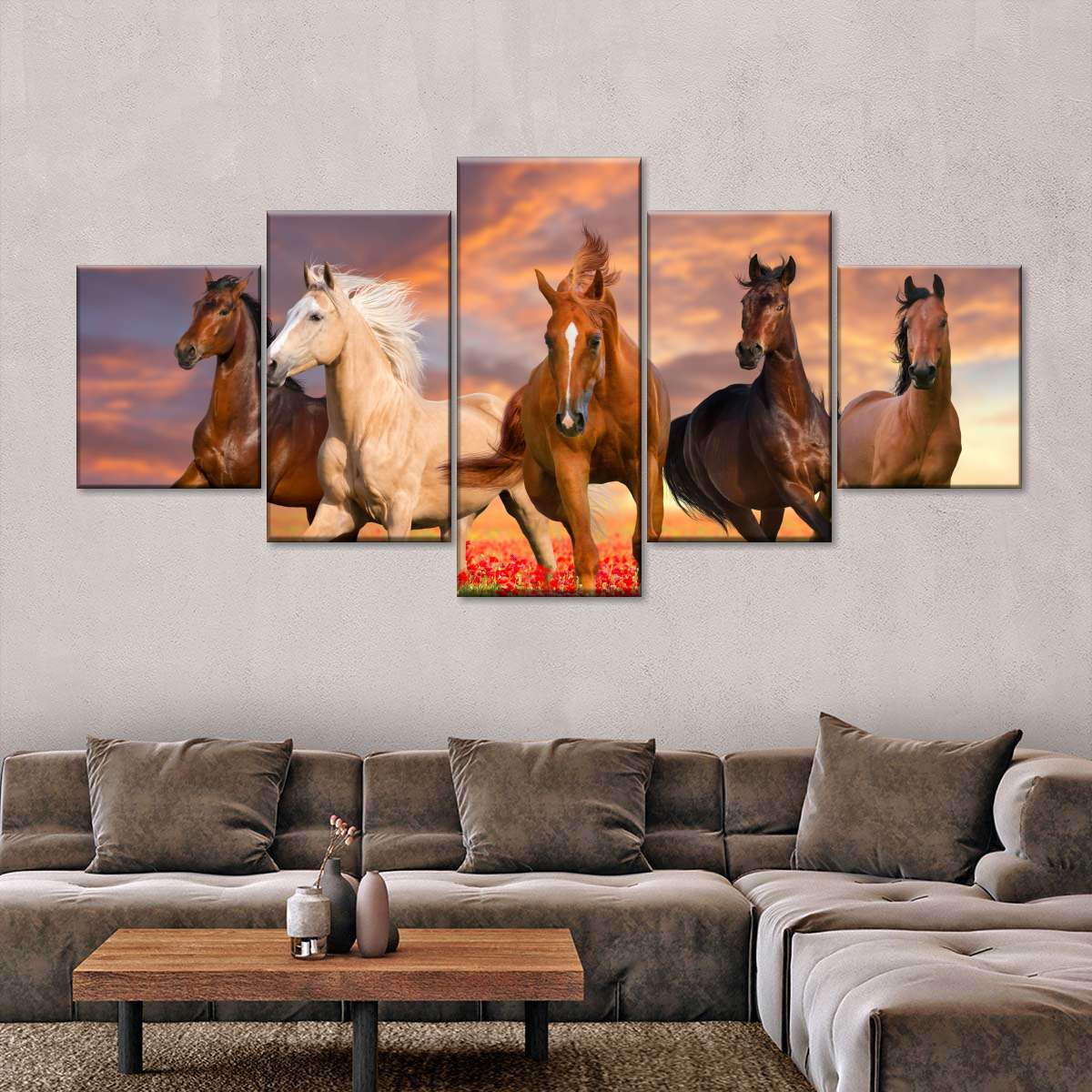 Mustang Horses Wall Art choice of styles