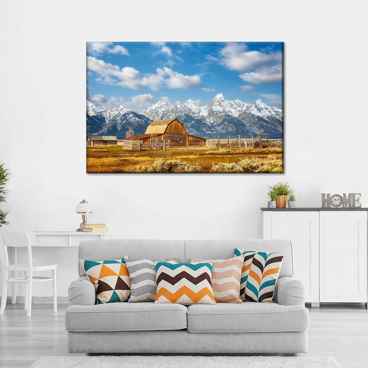 Teton Range Moulton Barn Wall Art choice of styles