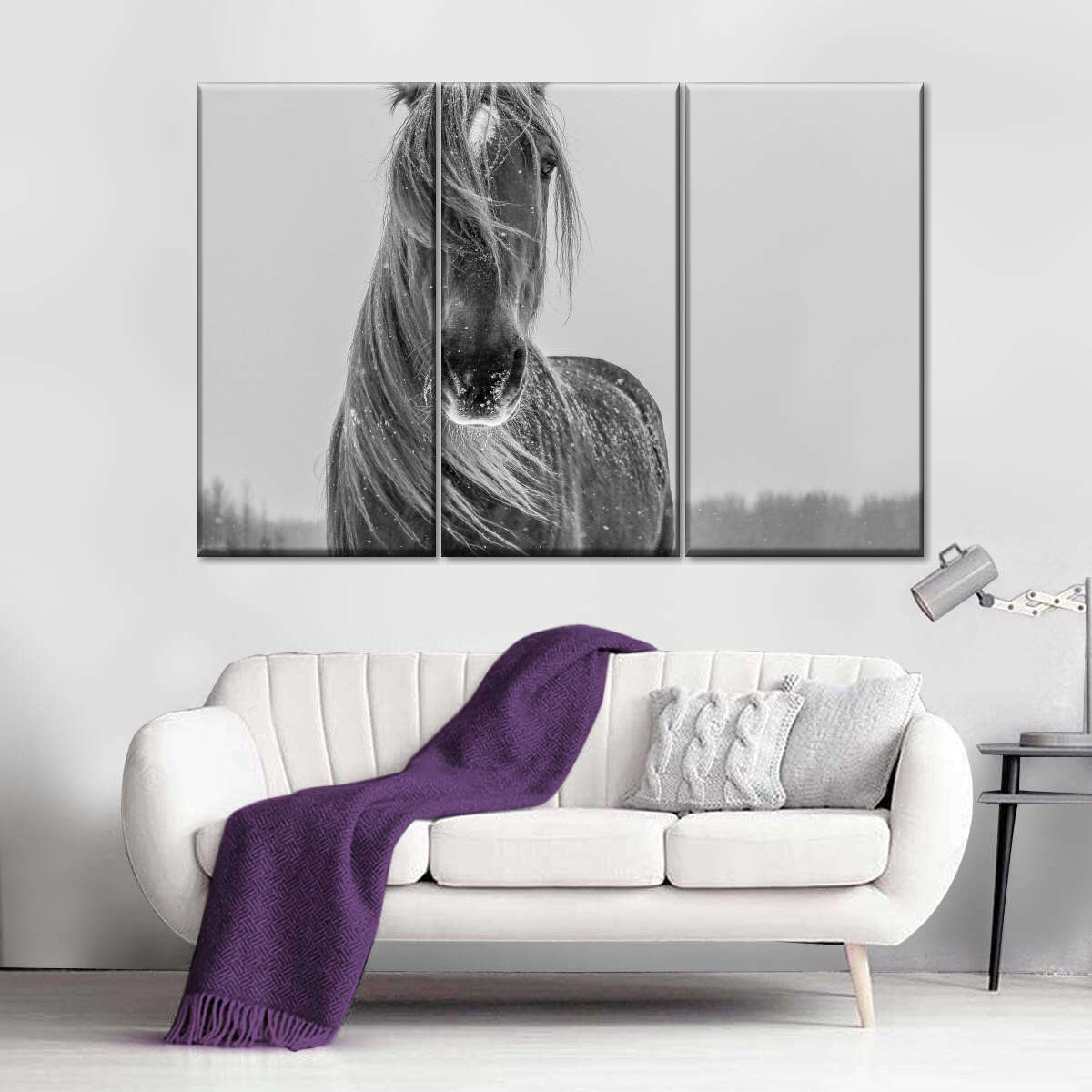 Winter Horse Wall Art choice of styles