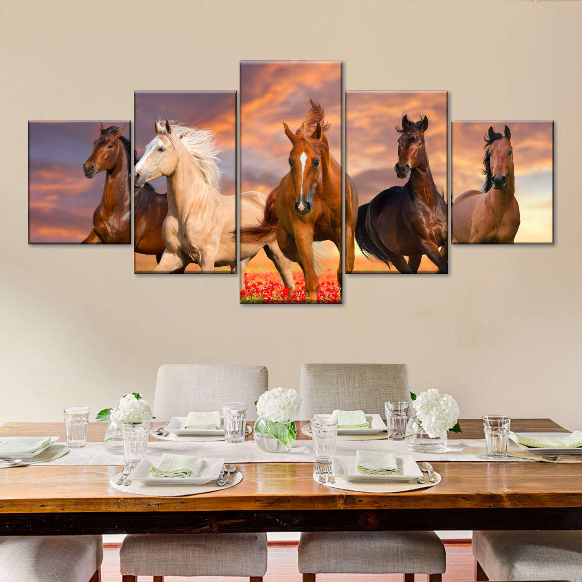 Mustang Horses Wall Art choice of styles