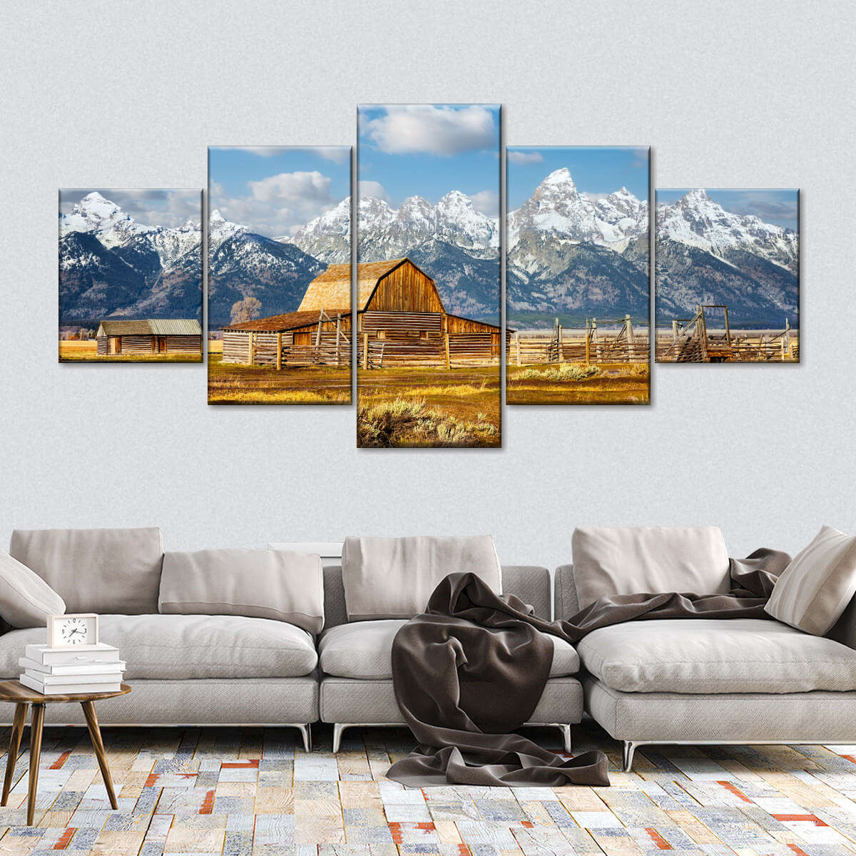 Teton Range Moulton Barn Wall Art choice of styles