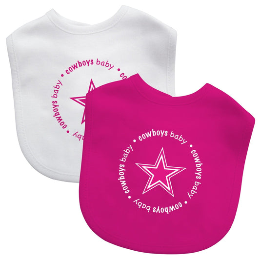 Dallas Cowboys - Baby Bibs 2-Pack - Pink