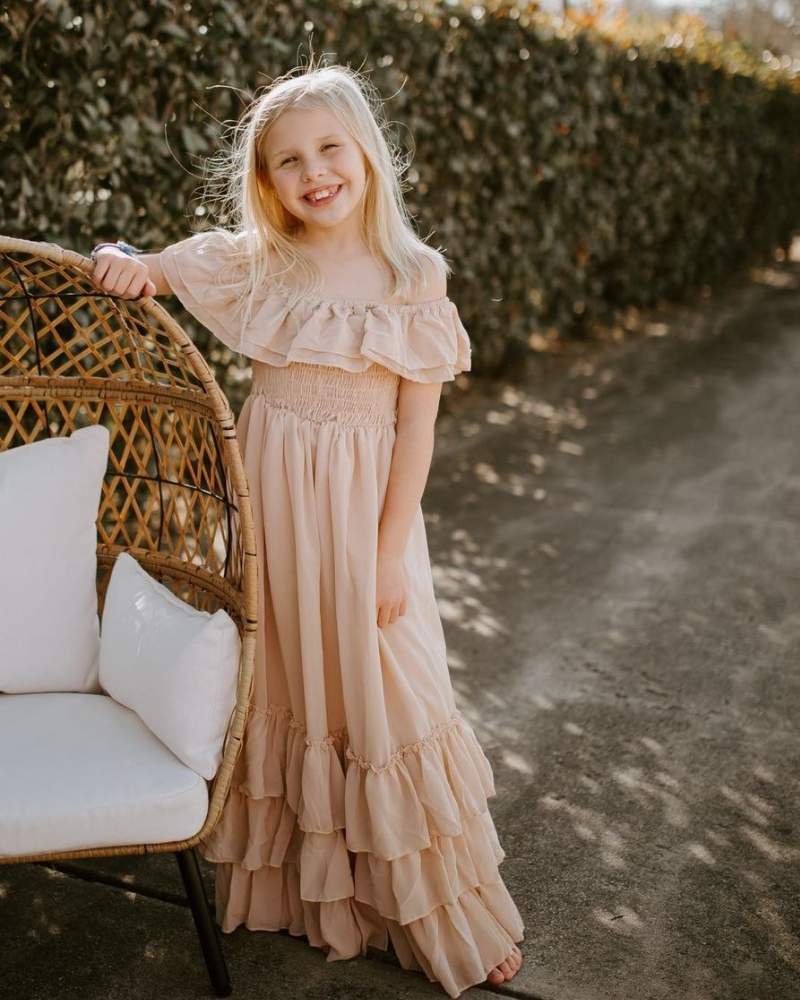 bailey's blossoms nellie ruffle maxi dress reviews Bailey's Blossoms Nellie Ruffle Maxi Dress