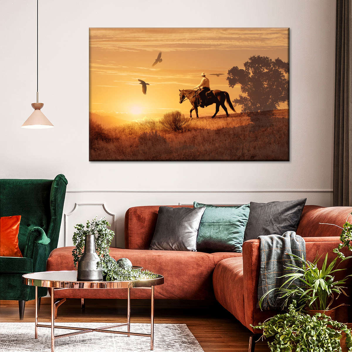 Lonely Cowboy Wall Art