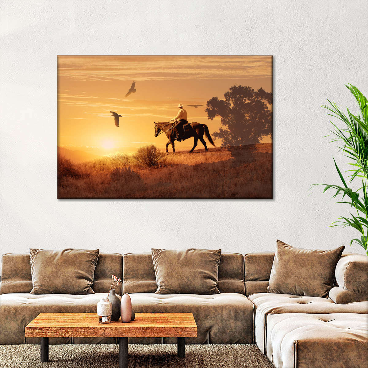 Lonely Cowboy Wall Art
