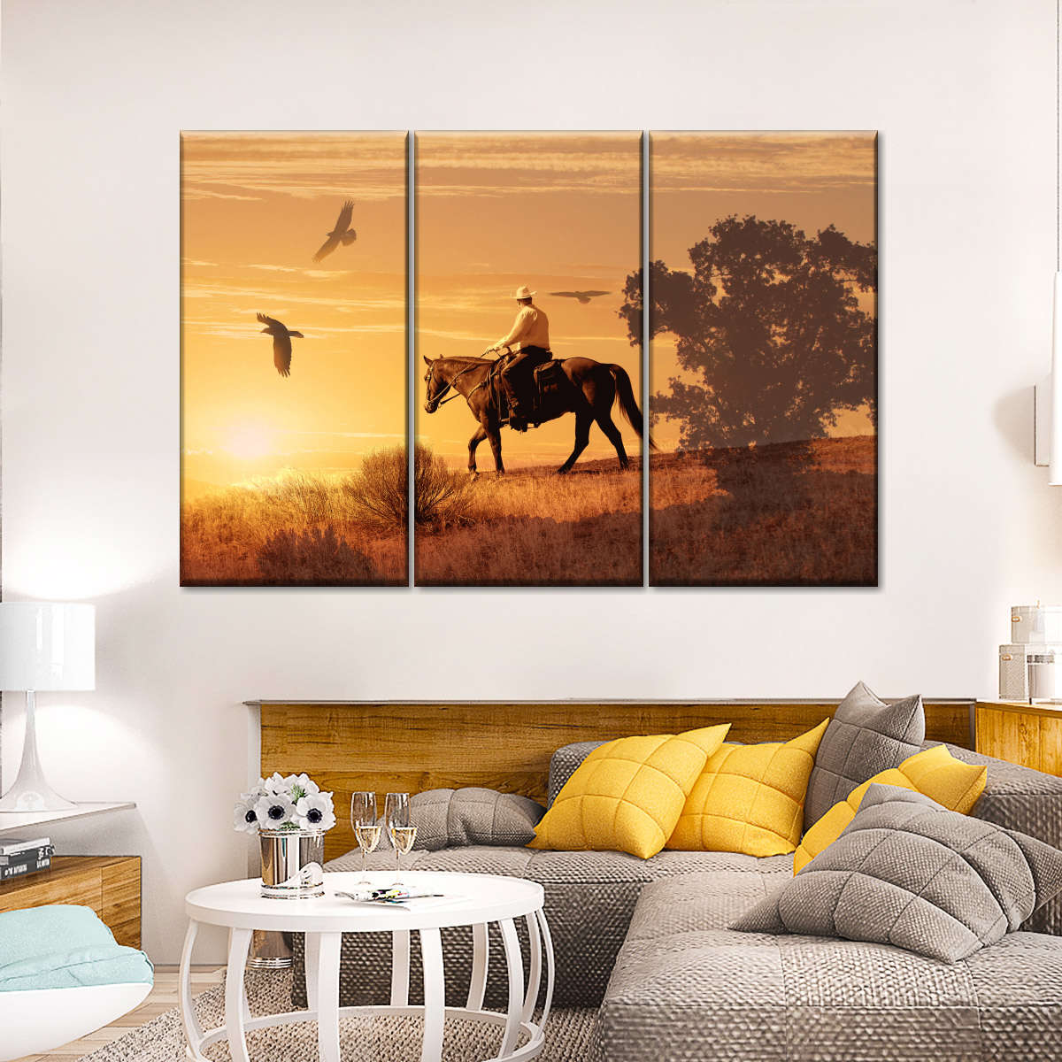 Lonely Cowboy Wall Art