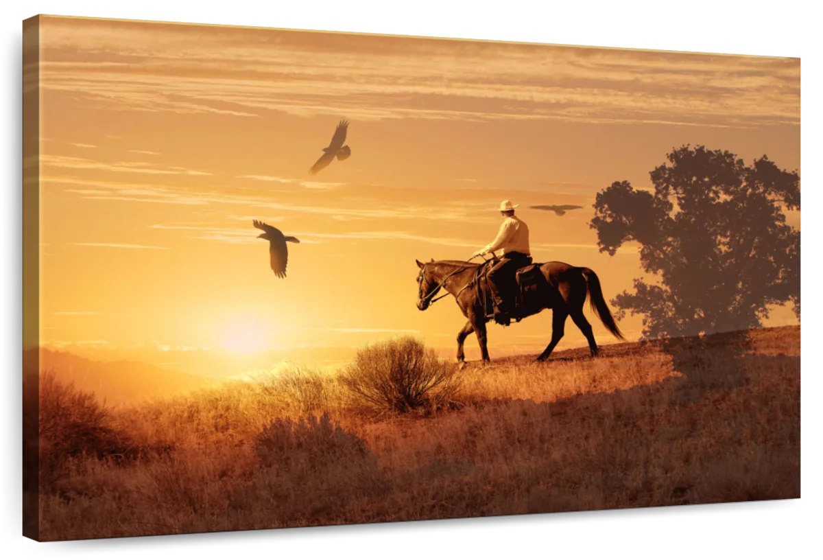 Lonely Cowboy Wall Art