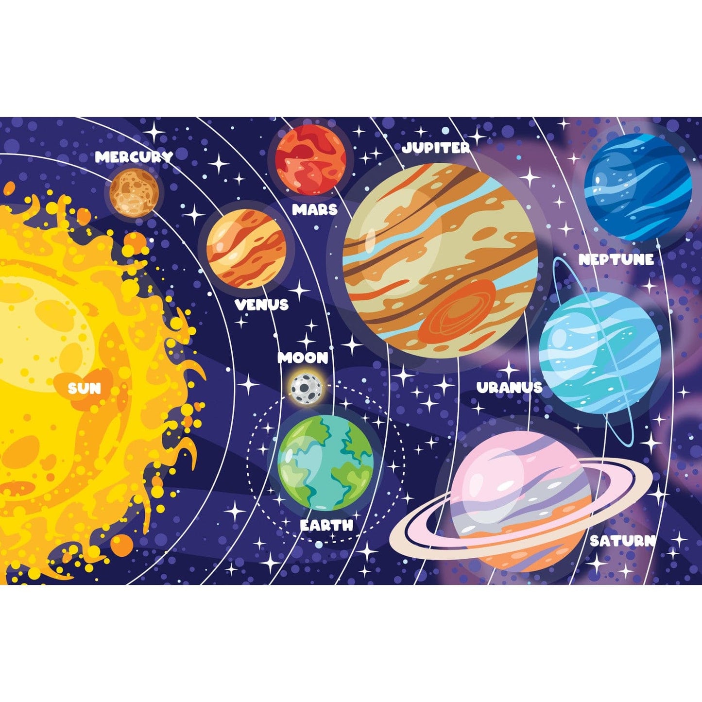 Glow in the Dark - Our Solar System 48 Piece Floor Jigsaw Puzzle