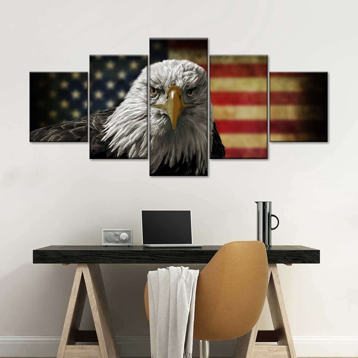 Eagle And Flag Of America Wall Art choice of styles