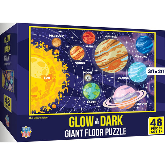 Glow in the Dark - Our Solar System 48 Piece Floor Jigsaw Puzzle