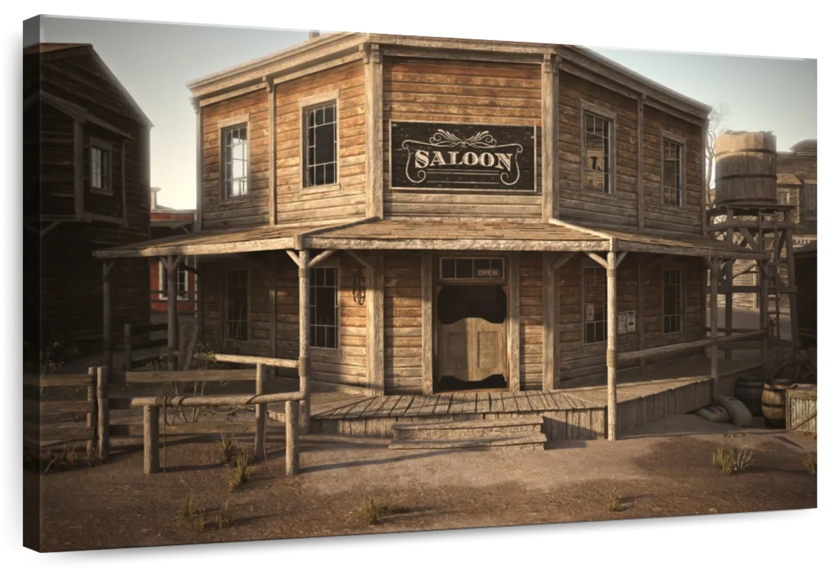 Western Saloon Bar Wall Art
