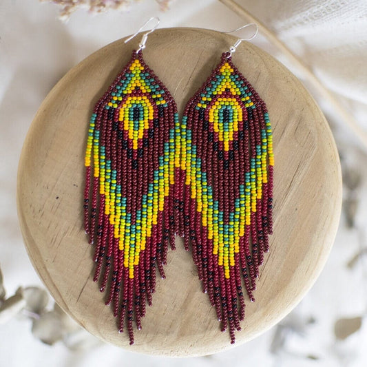 Rainforest Beaded Earrings