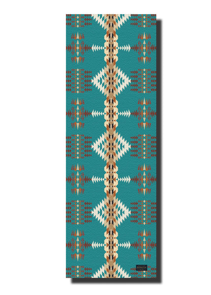 Ascend Yoga Mat Pendleton Rancho Arroyo Turquoise Mat by Yune Yoga