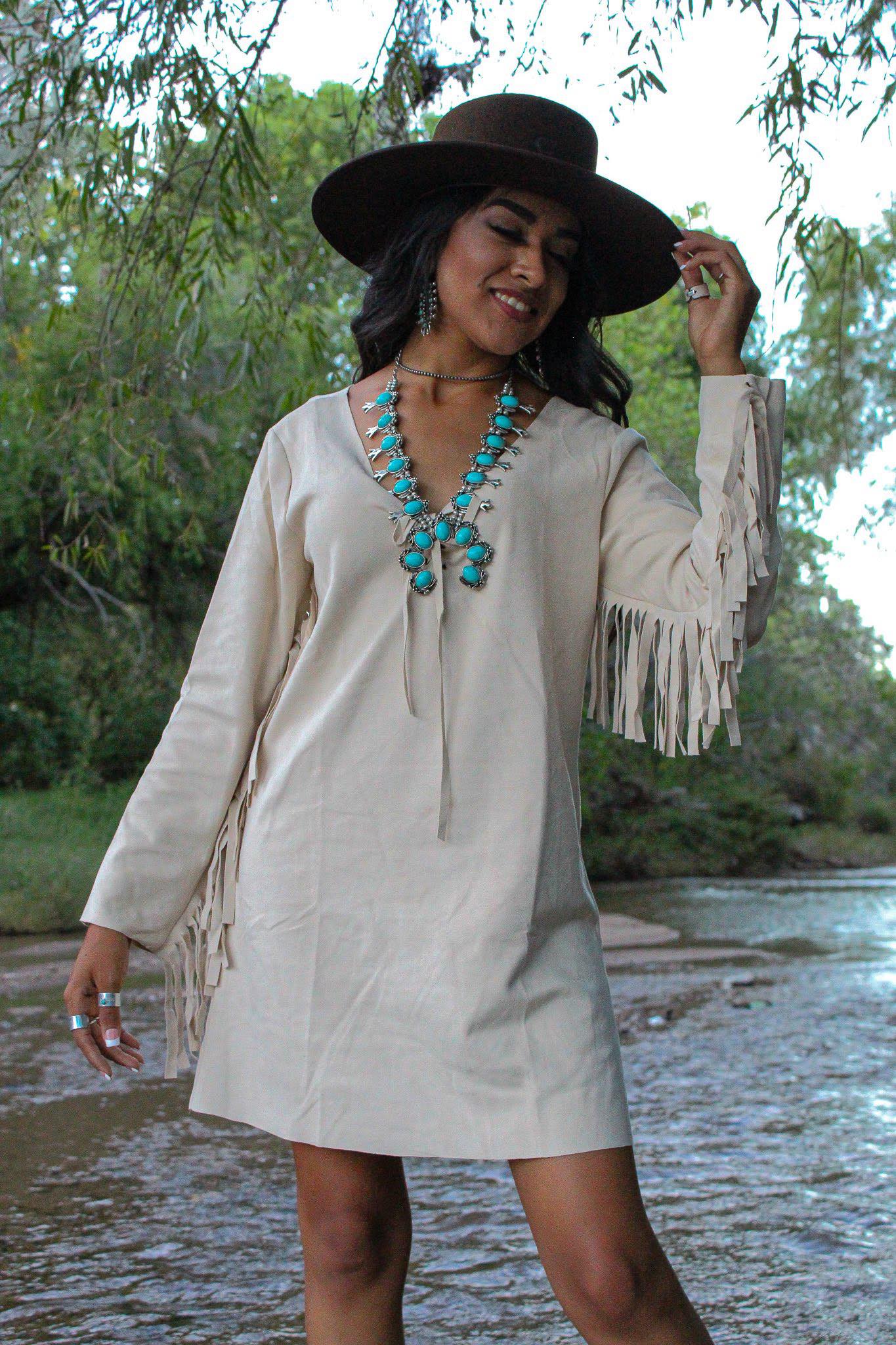 Chenowa Fringe Dress S Chenowa Fringe Dress S