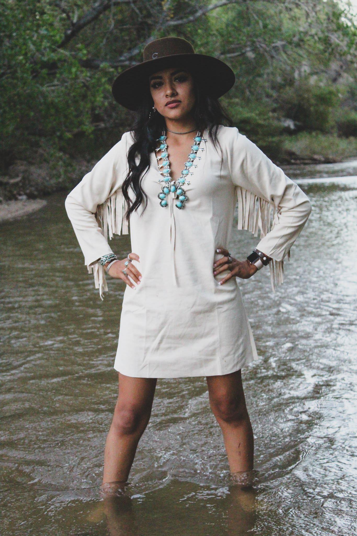 Chenowa Fringe Dress S Chenowa Fringe Dress S