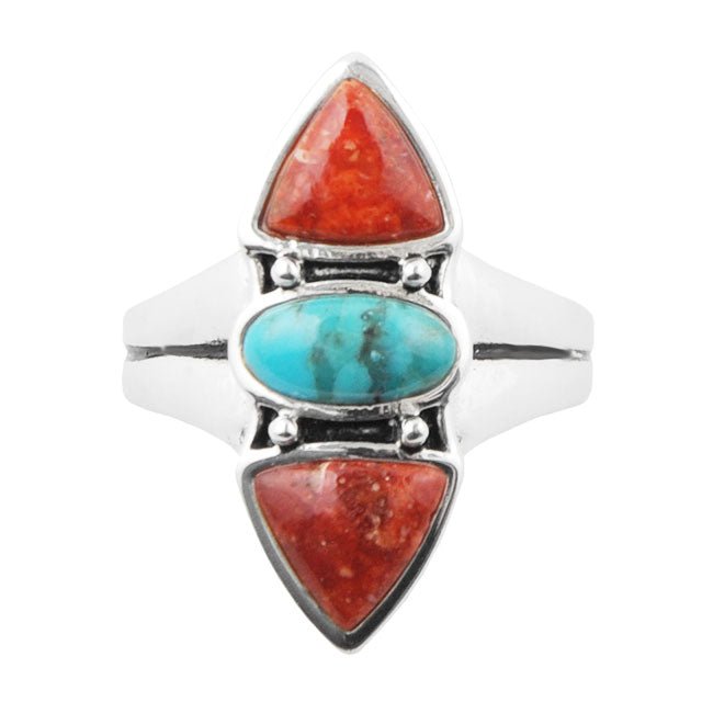 Red Sky Turquoise Ring