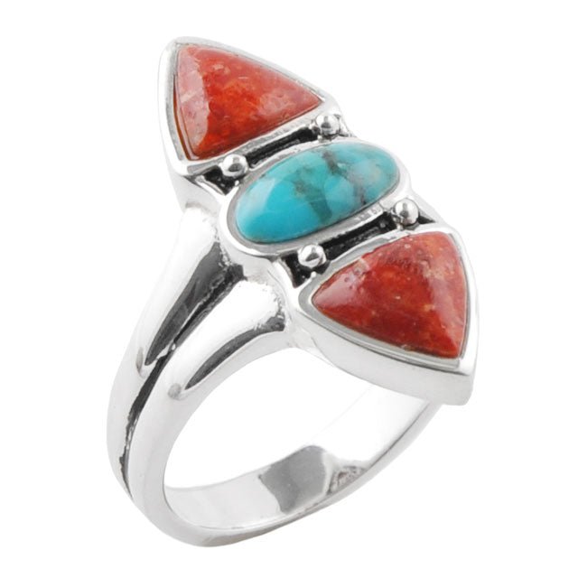 Red Sky Turquoise Ring