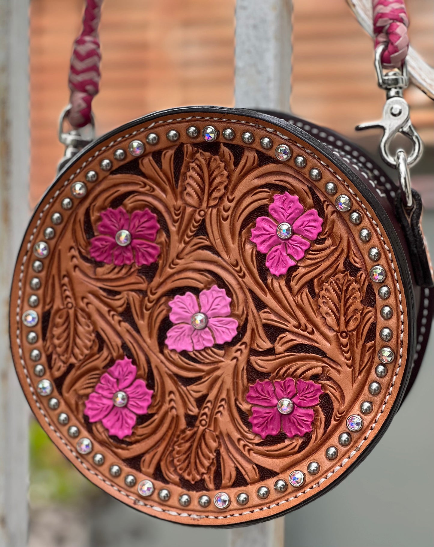 Alamo Saddlery 8" Rhinestone Cowgirl Canteen Handbag