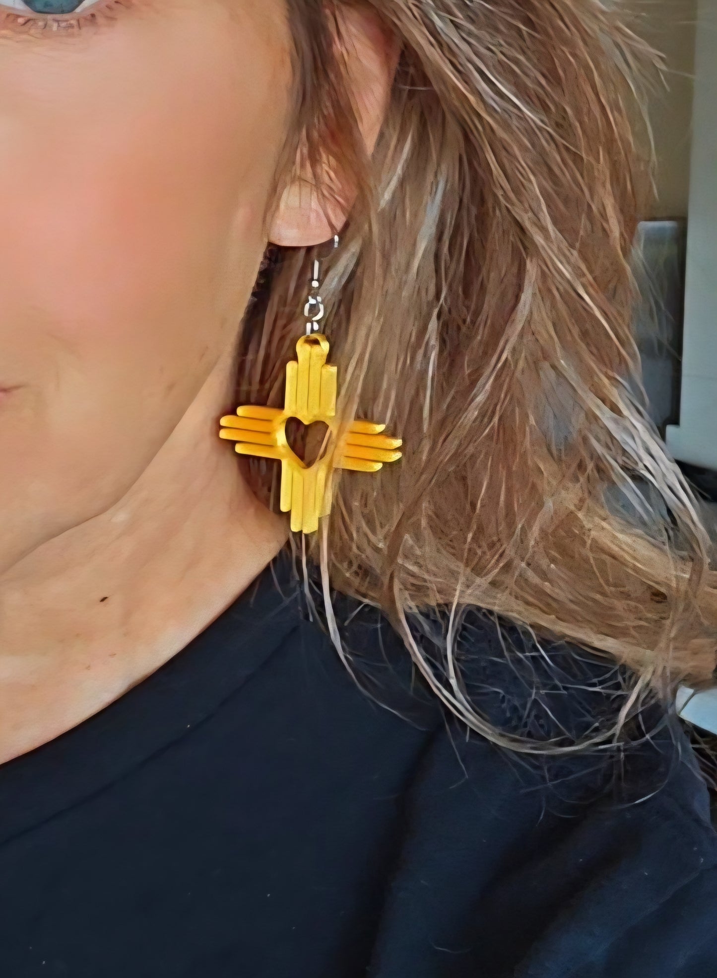3D Print New Mexico Zia Earrings Made in America