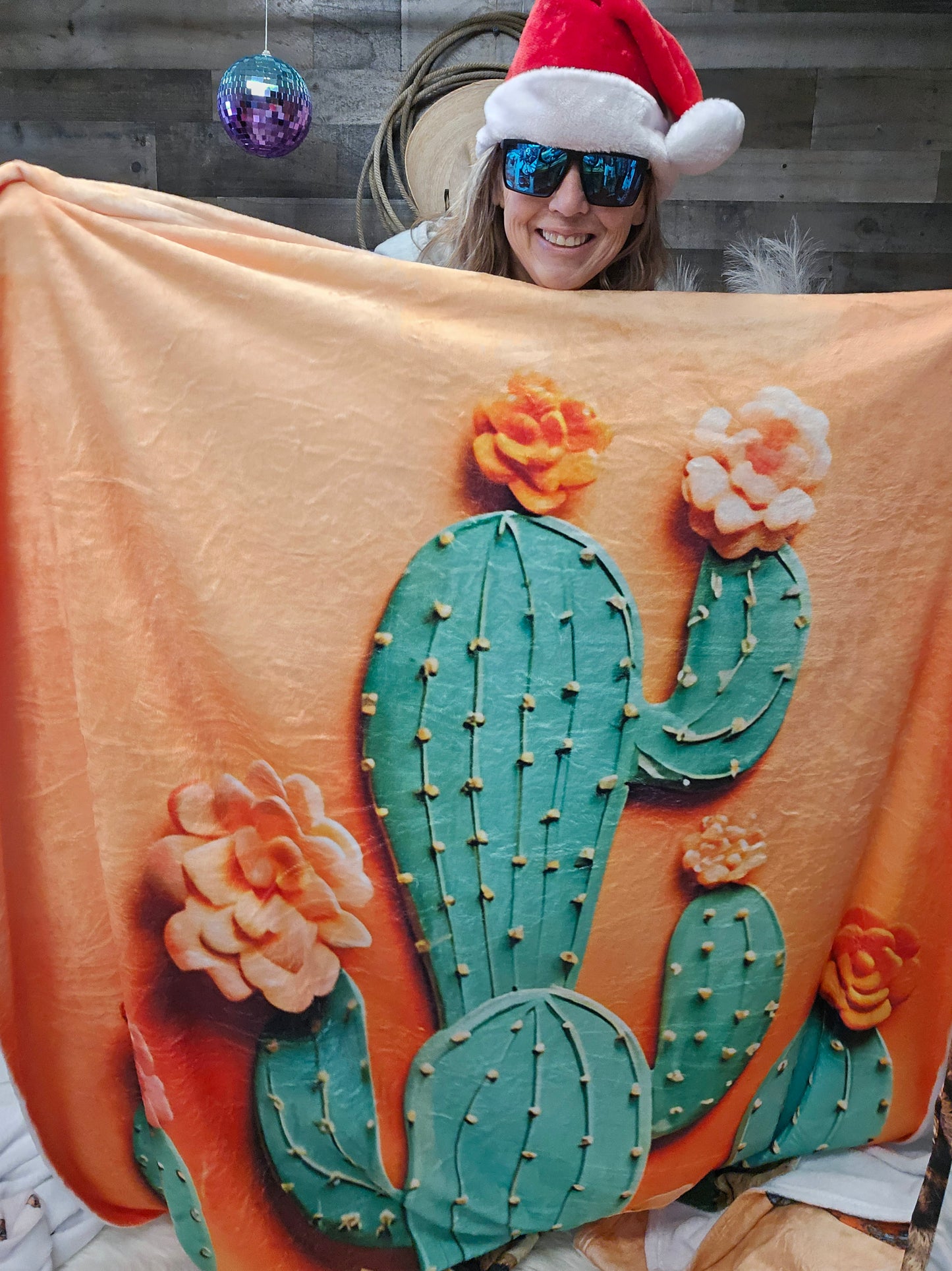 Beautiful Cactus 60x80 Throw Blanket Made in USA