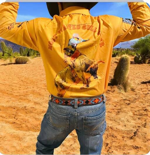 Custom Bull Rider Western Button Up Shirt