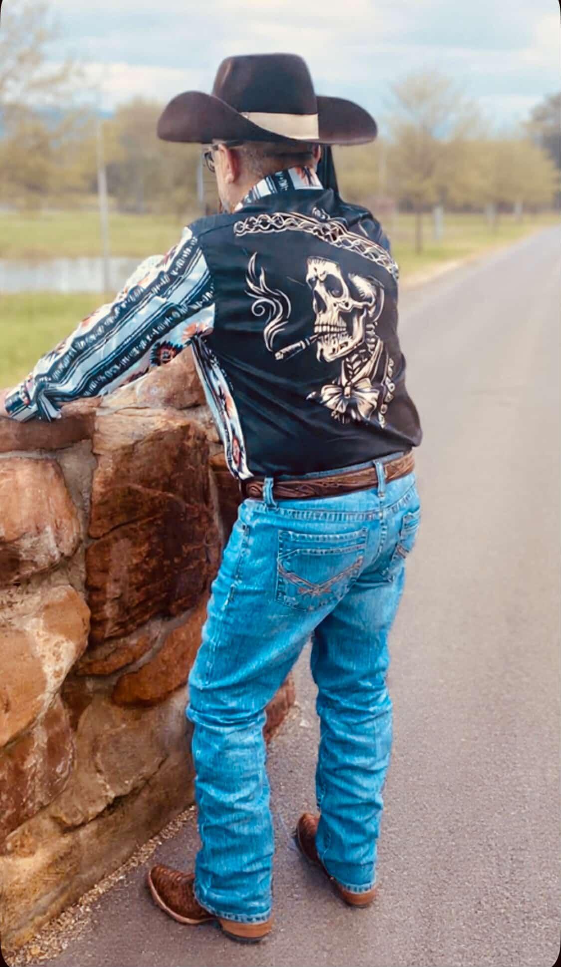 Colores De Mexico Mariachi Aztec Button Up Shirt