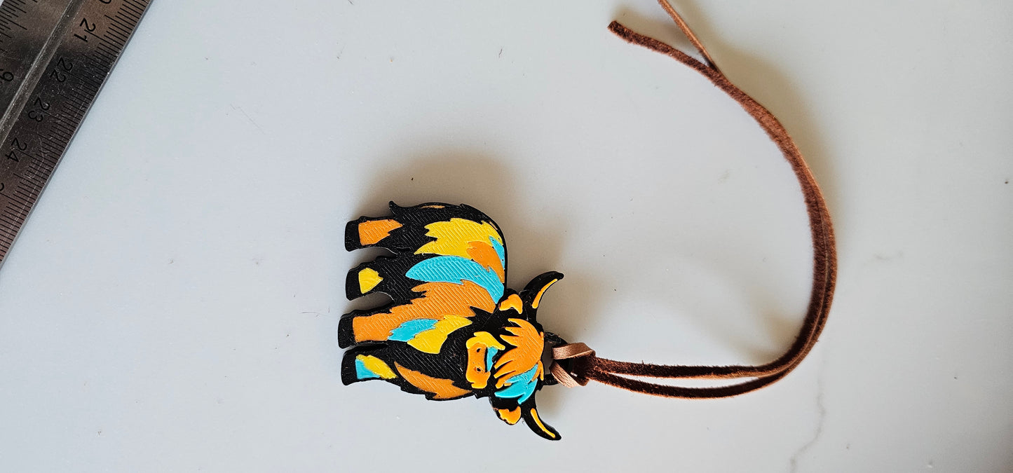 Western Minimalist Purse Charm or Keychain - choice of styles