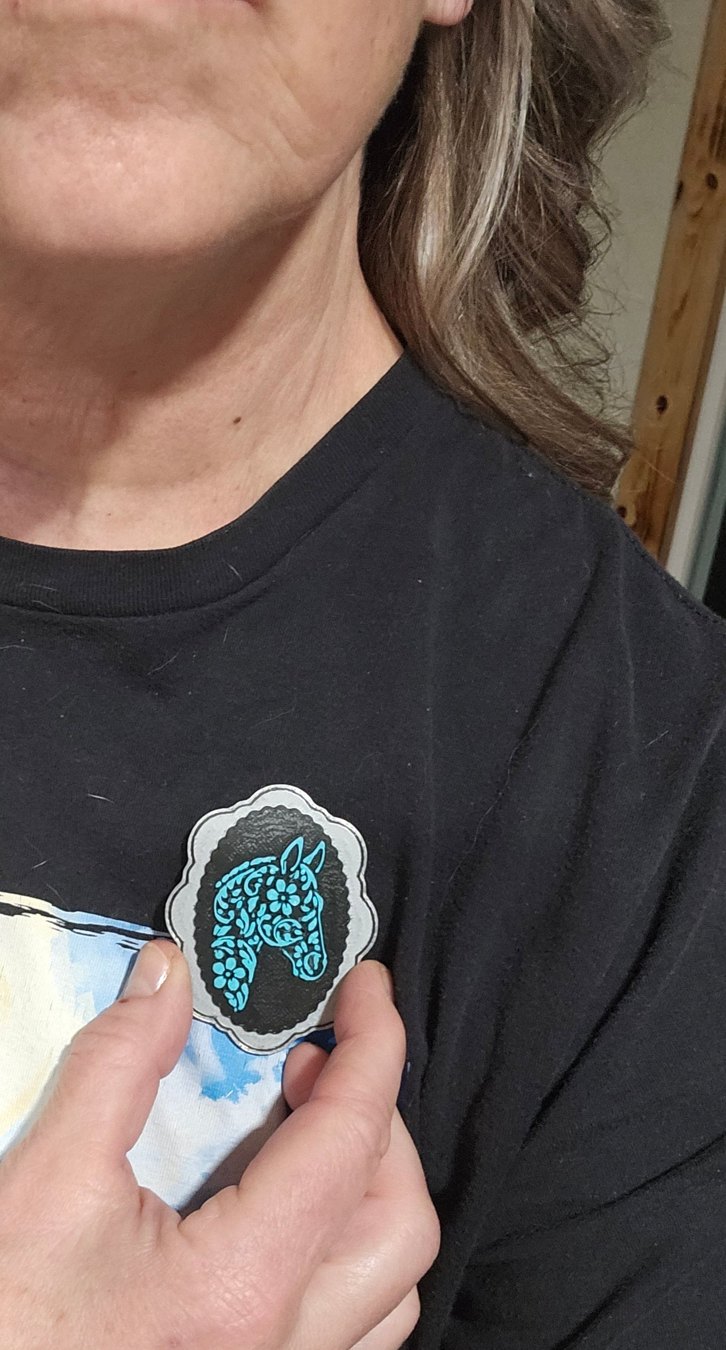 Baha Ranch 3D Horse Equine Bookmark Earrings Pin Magnet made in America