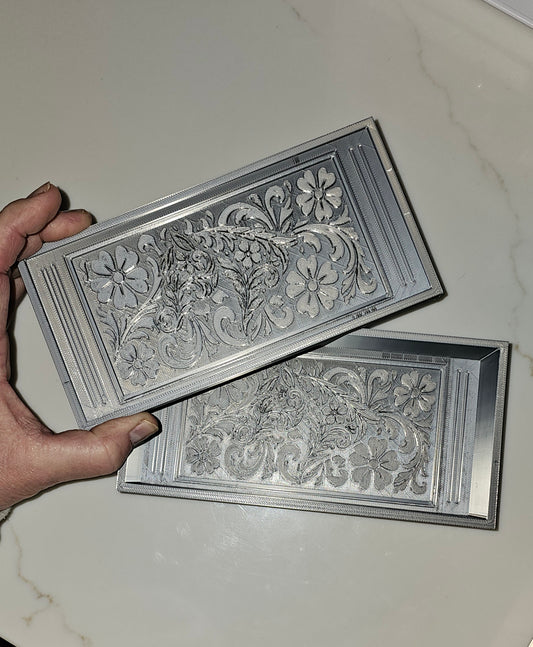 3d Print Silver Tooled Horse Trinket Gift Box with free horse keychain