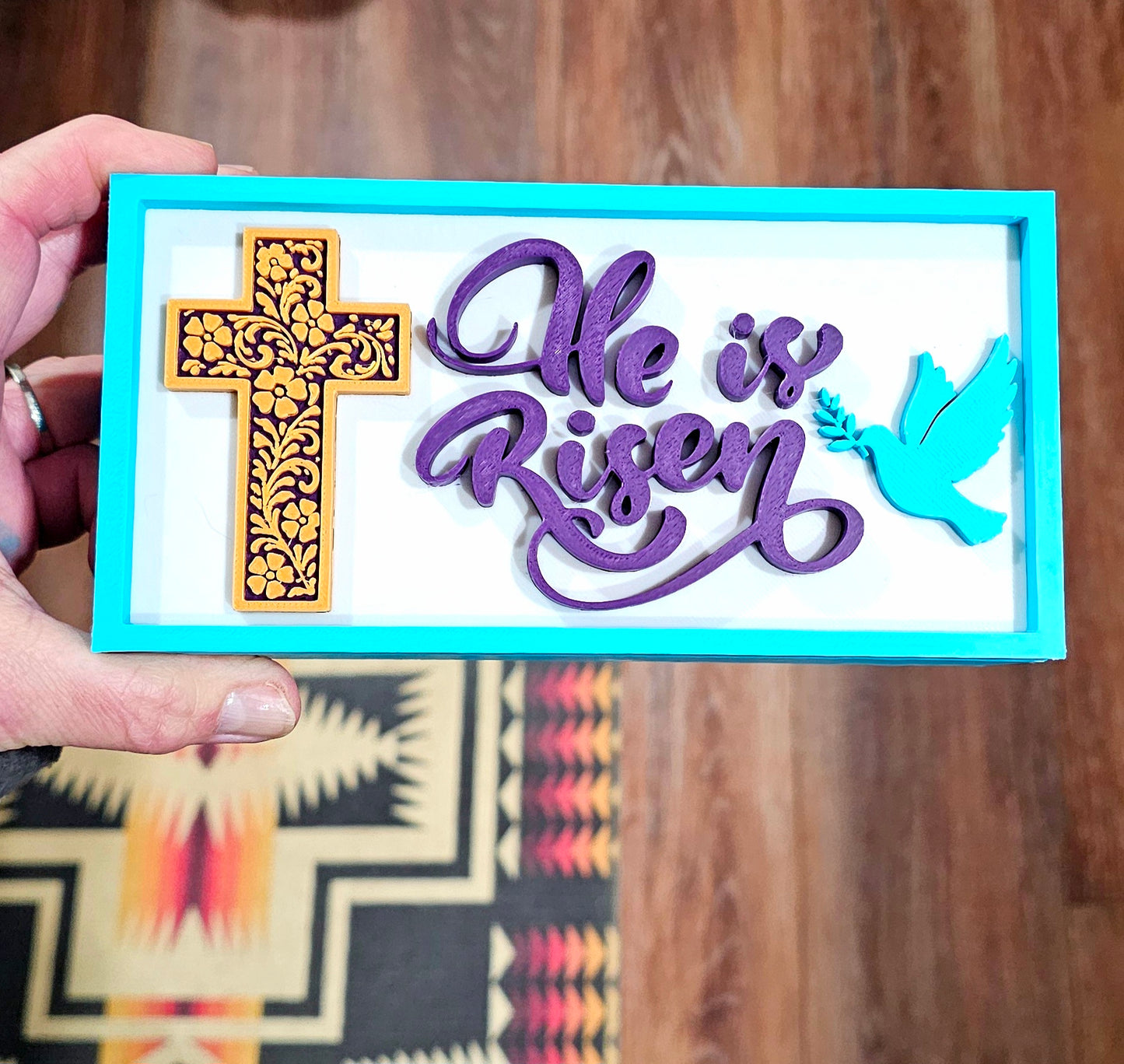 3d Print He Is Risen Faith Trinket Gift Box