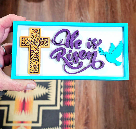 3d Print He Is Risen Faith Trinket Gift Box