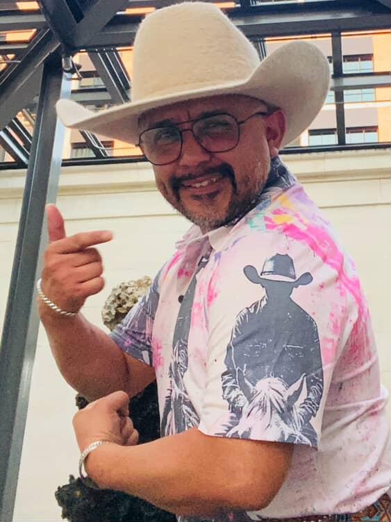 Baha Ranch Retro Pop Western Trail Ride Polo Shirt