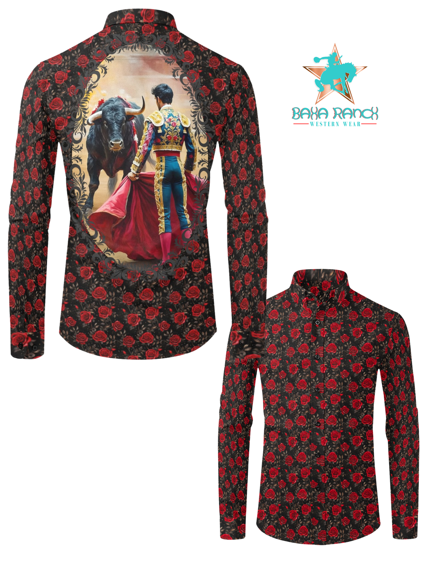 Colores de Mexico Matador & Bull Button Up Shirt