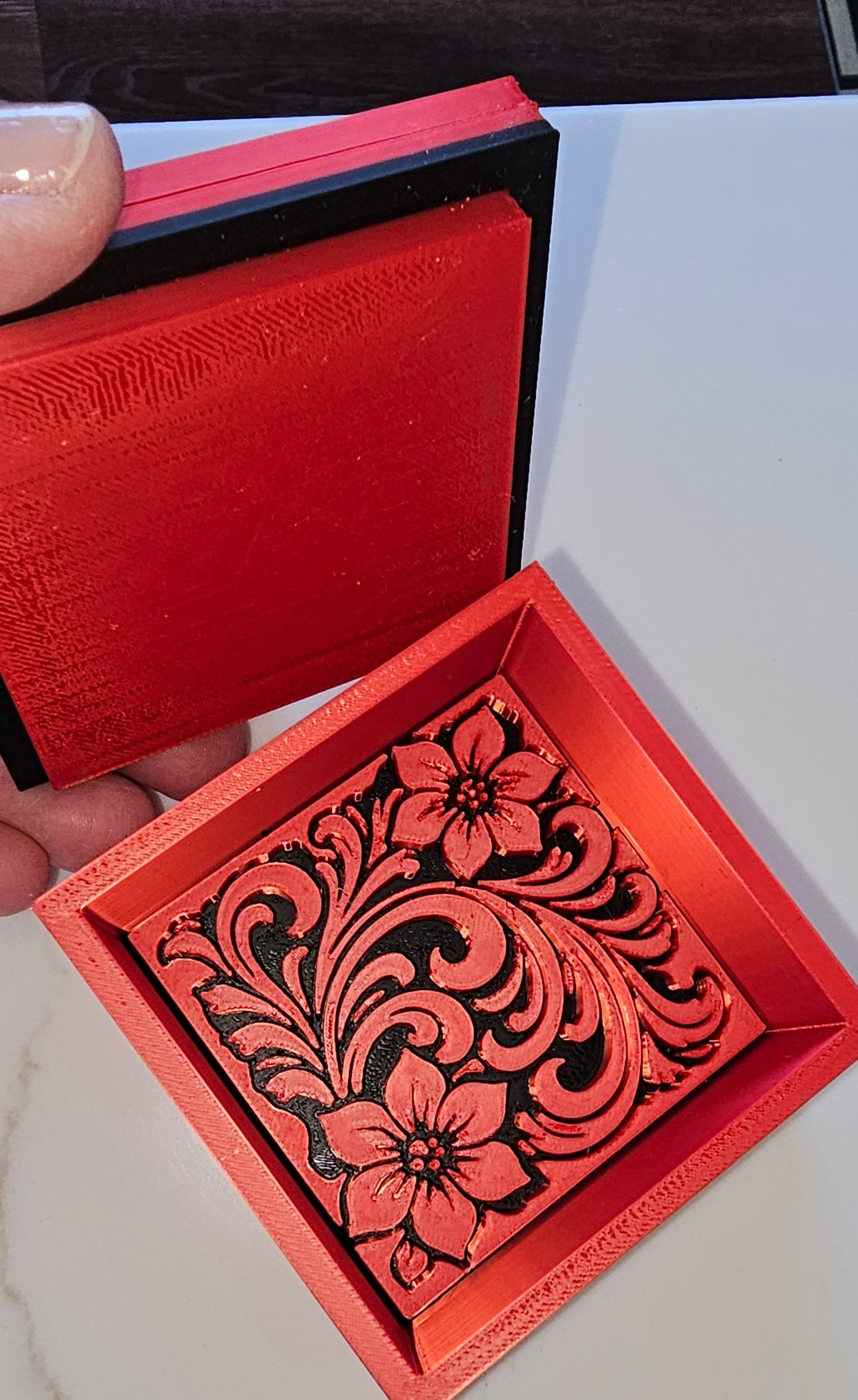 Baha Ranch 3D Tooled Gift Box - choice of colors and sizes