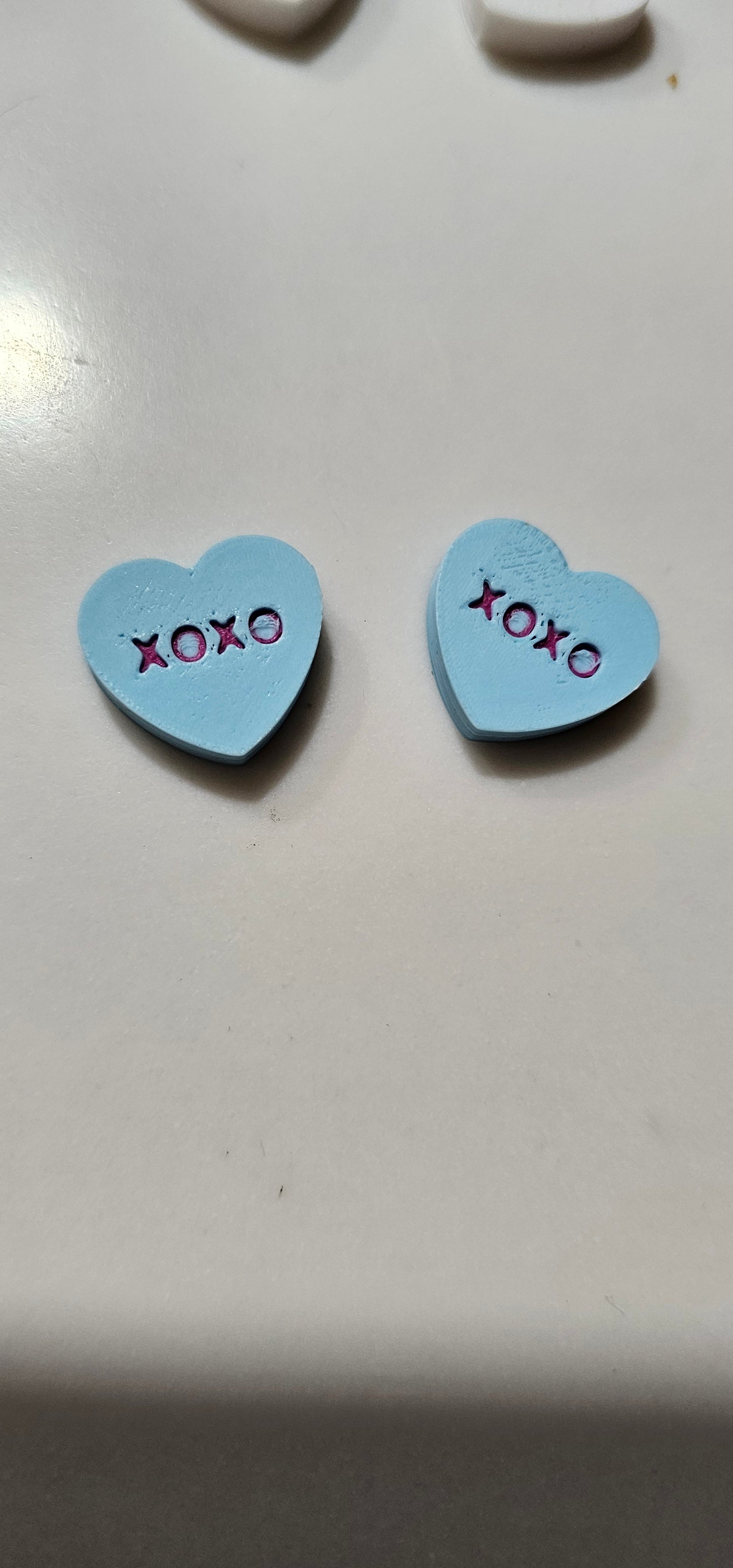 3d Printed Candy Conversation Heart Pins or Earrings Made in America