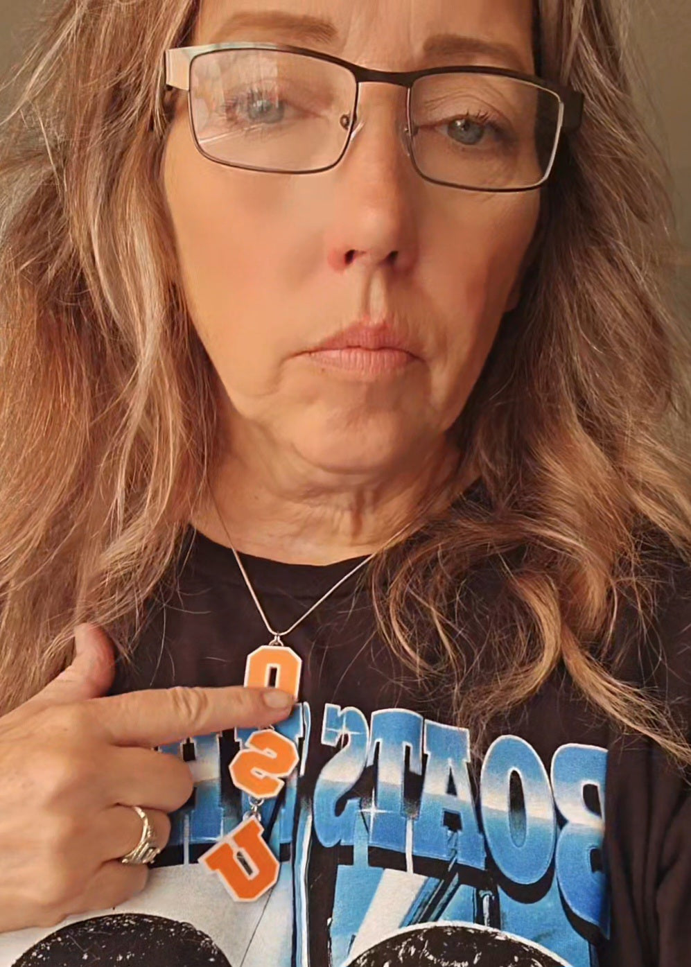 OSU College Oklahoma University Collegiate Letter Necklace Earrings