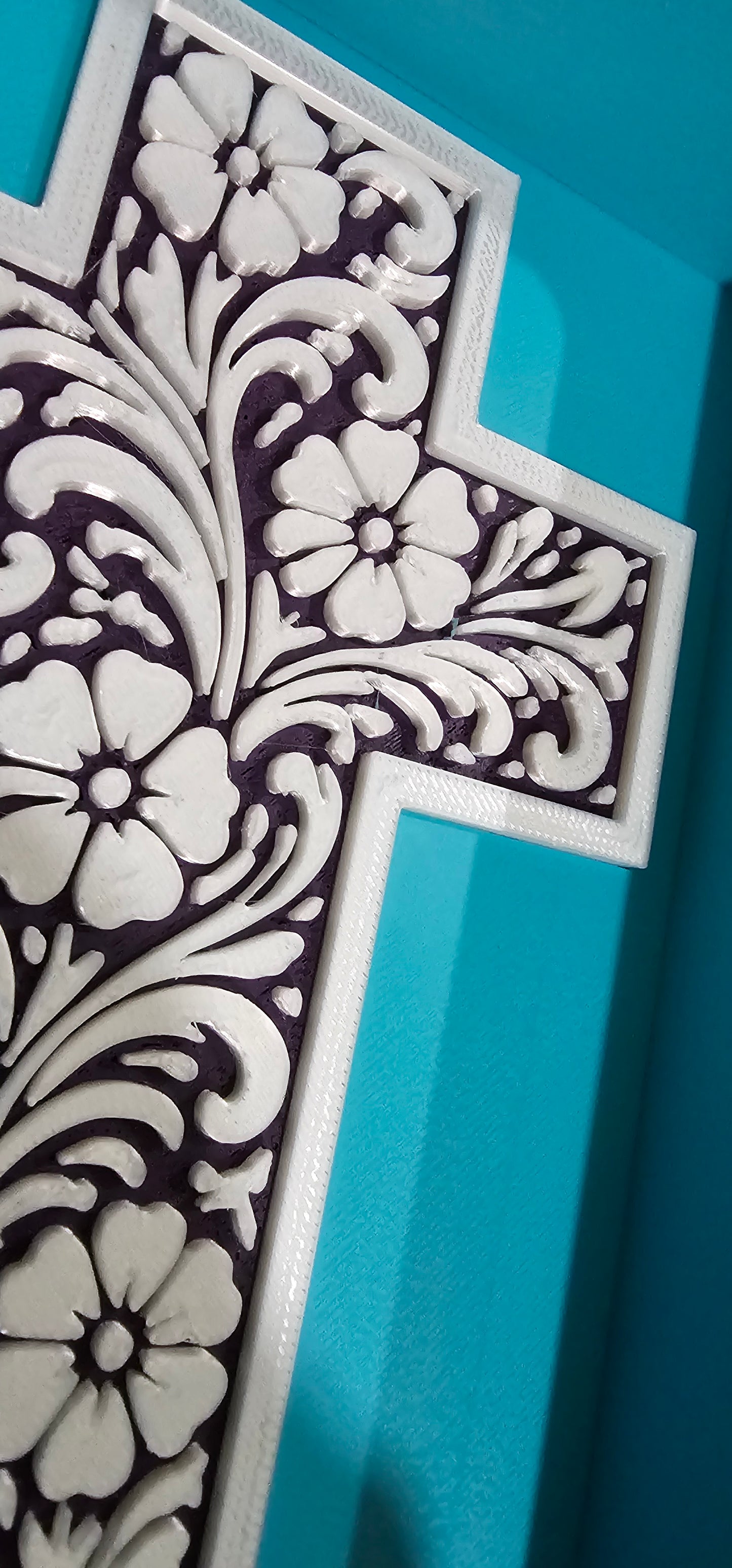 Baha Ranch Faith Cross Tooled 3D Accessory Tray Made in America