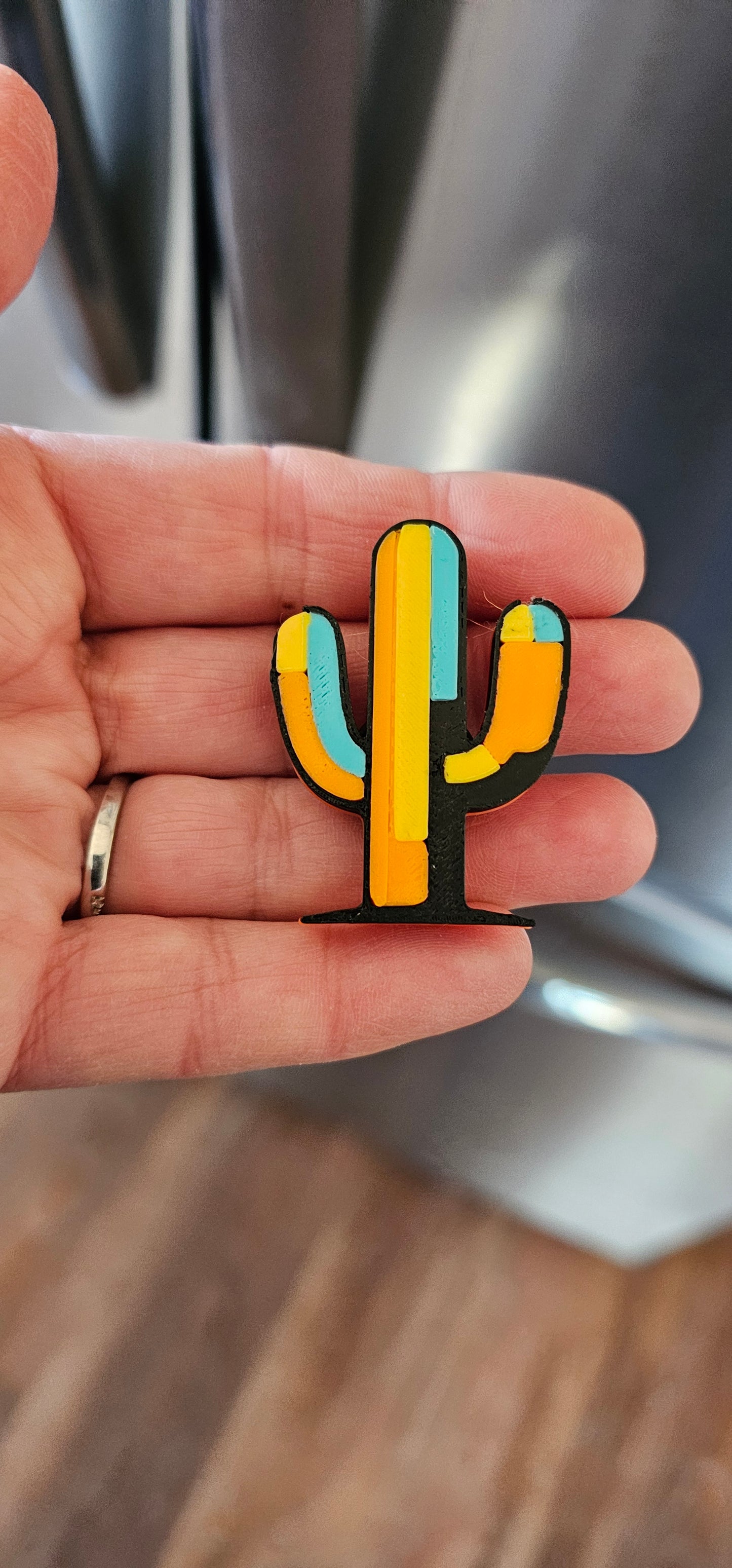 3d Printed Farm Western Longorn Horse Cow Magnet Made in America