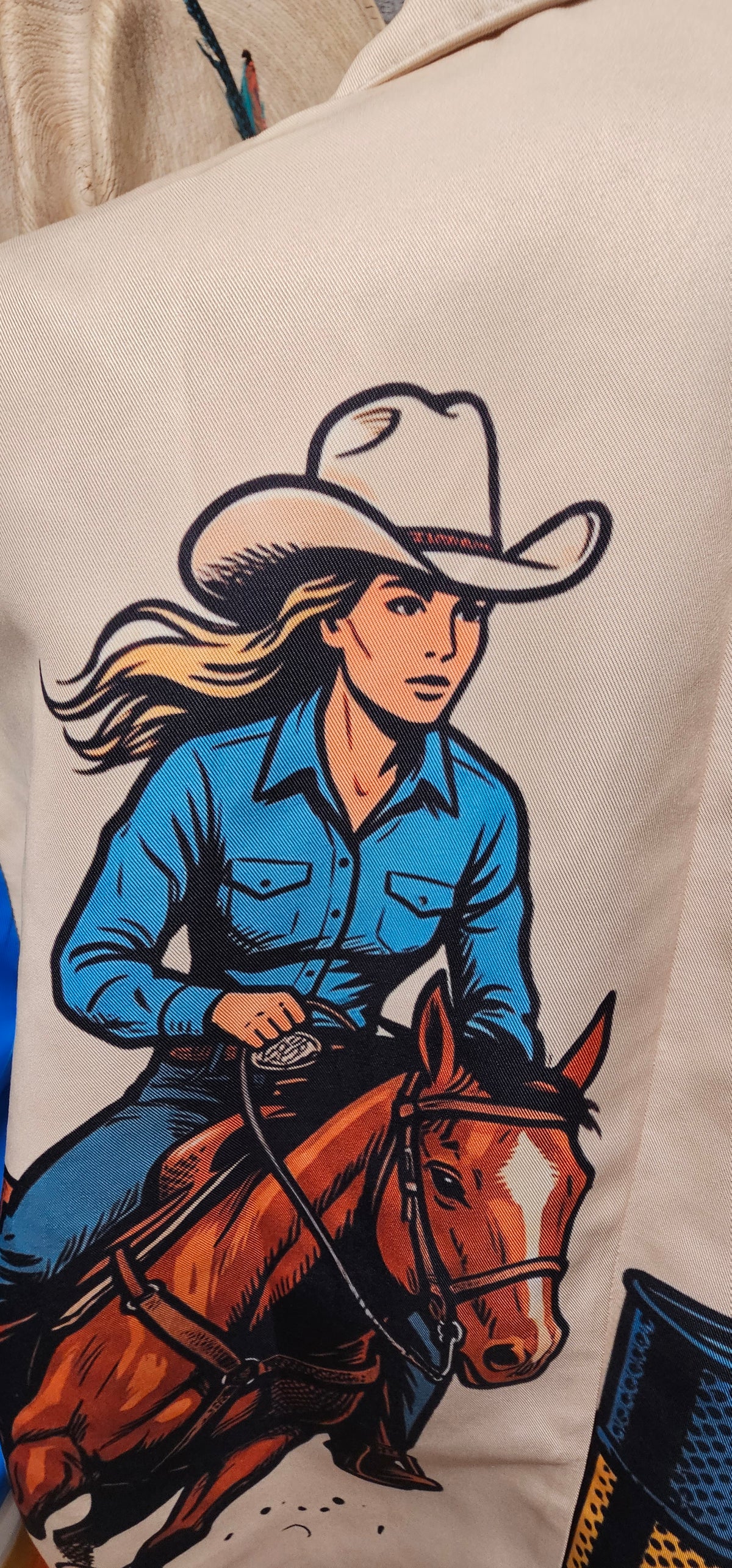 Baha Ranch The Comic Corral Cowgirl Western Rodeo Blazer