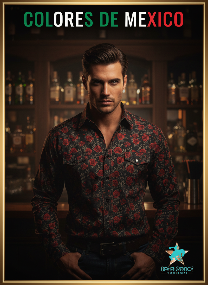 Colores de Mexico Matador & Bull Button Up Shirt