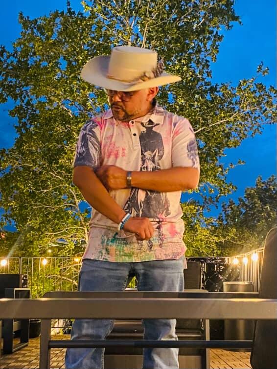 Baha Ranch Retro Pop Western Trail Ride Polo Shirt