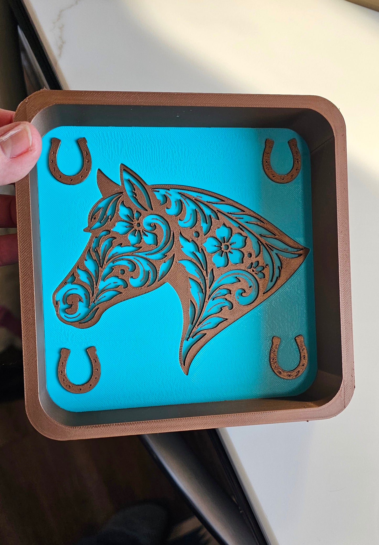 Baha Ranch Year of the Horse Equine Accessory Tray Western - choice of colors - Made in America