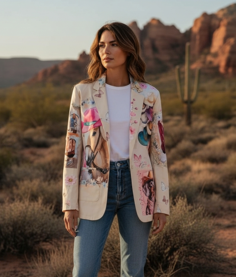 Danilo Painted Cowgirl Western Blazer