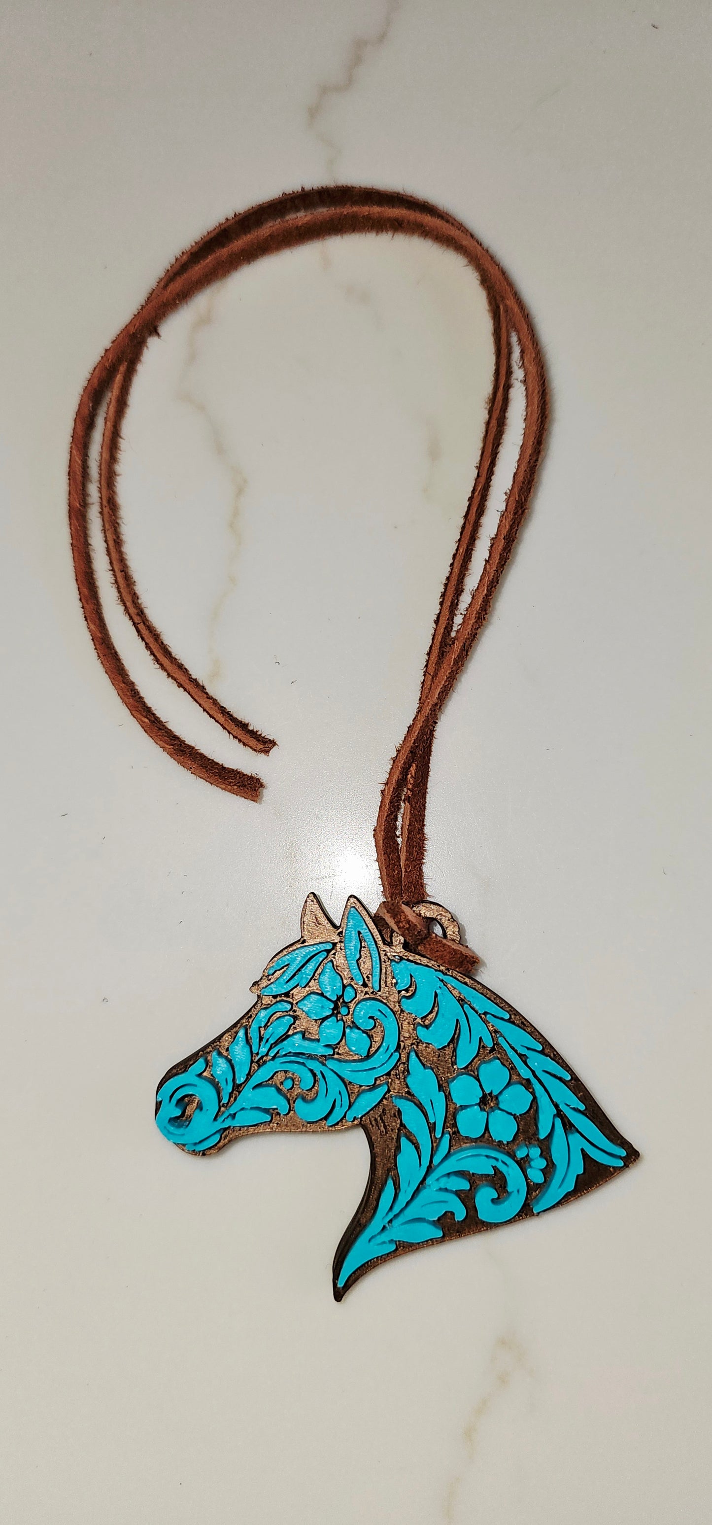 Baha Ranch Year of the Horse Tooled 3d Print Bookmark Keychain Hatpin Magnet Purse Charm Made in America