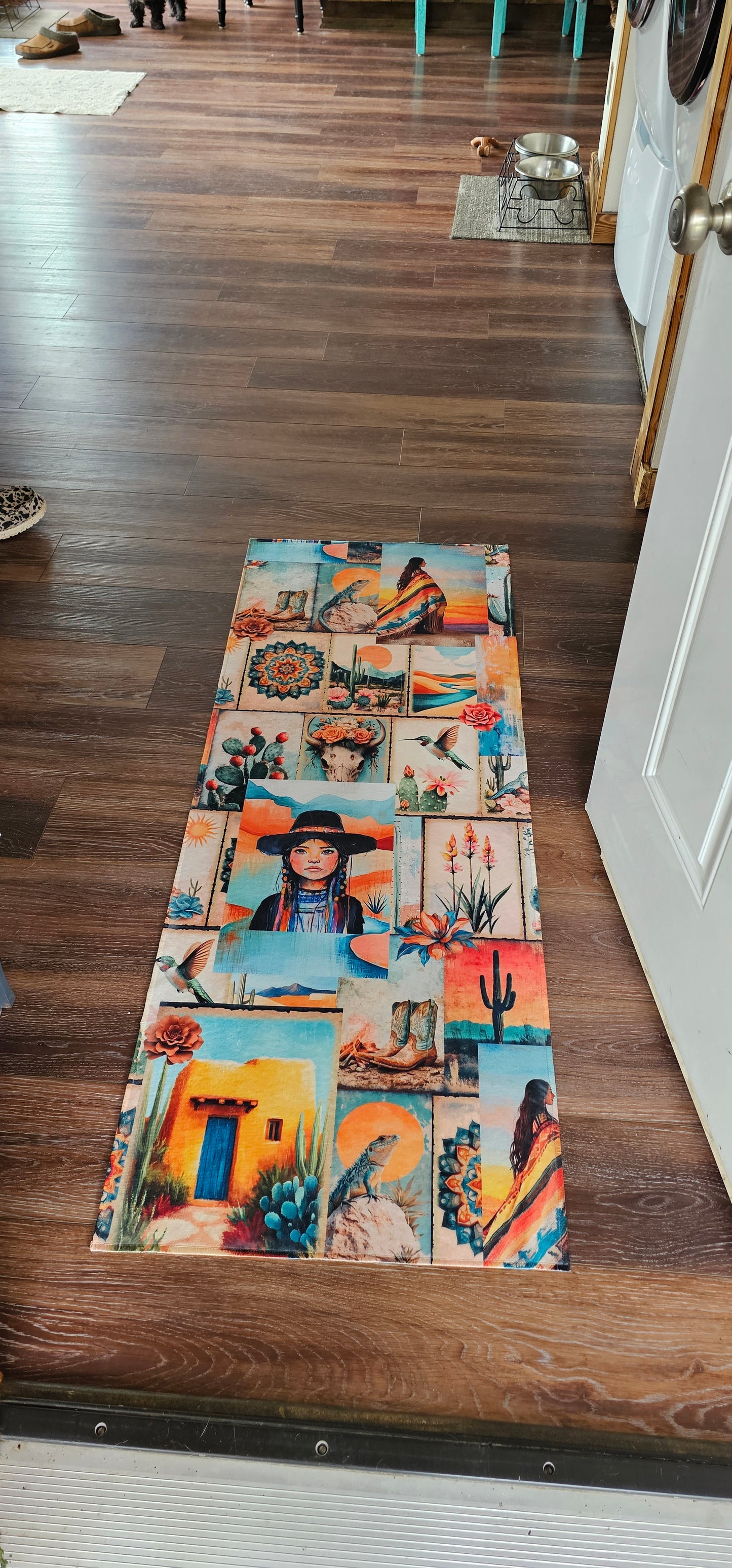 Baha Ranch Pictures of the Southwest Floor Rug Runner Made in America Indoor 60" x 22" Made in America