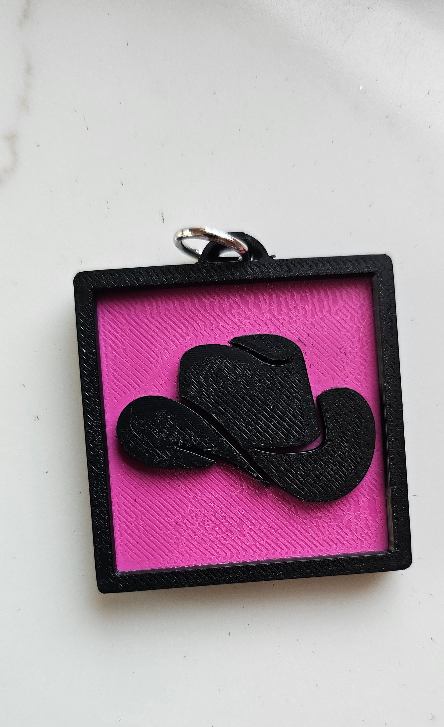 3D Print Picture Necklace on Deerskin Leather Western Cowboy Horse Hat Boot Made in America