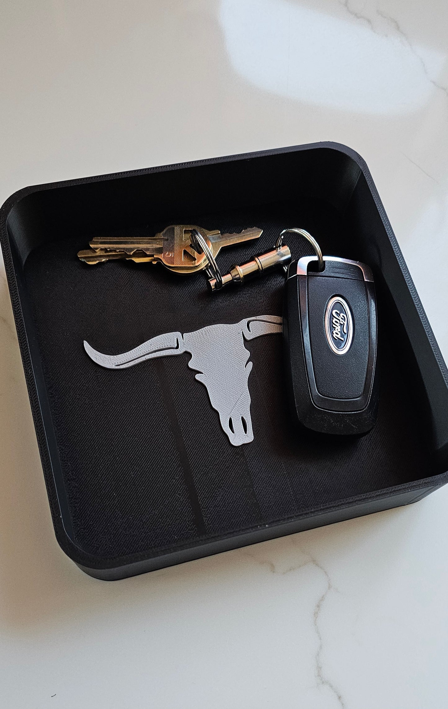 3d Print Western Longhorn Cowboy Cowgirl Accessory Tooled Tray